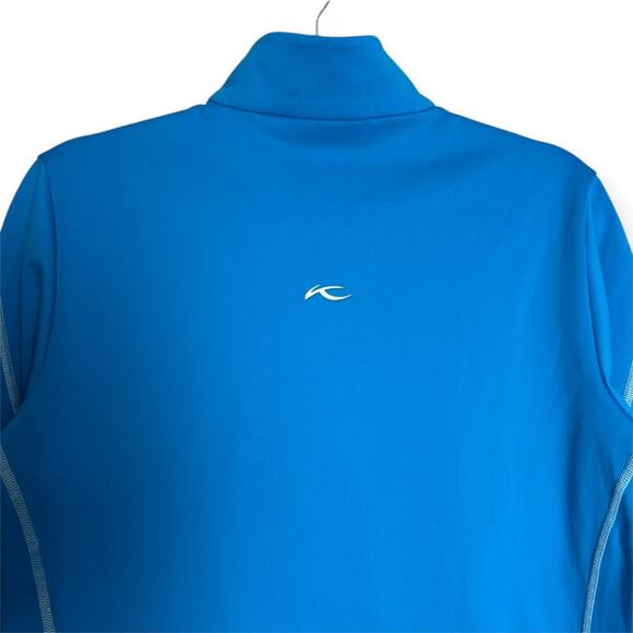 KJUS Half Zip Pullover Fleece SIZE 42 XL Blue Sweatshirt Activewear - Picture 5 of 12